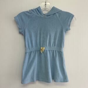 Hanna Andersson Light Blue Hooded Swim Cover-Up Sz 100 (4 )